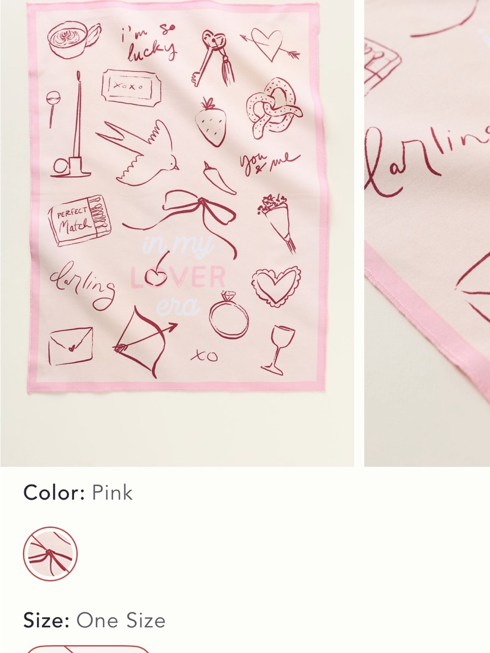 Anthropologie My Lover Era Dish Towel